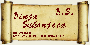 Minja Sukonjica vizit kartica